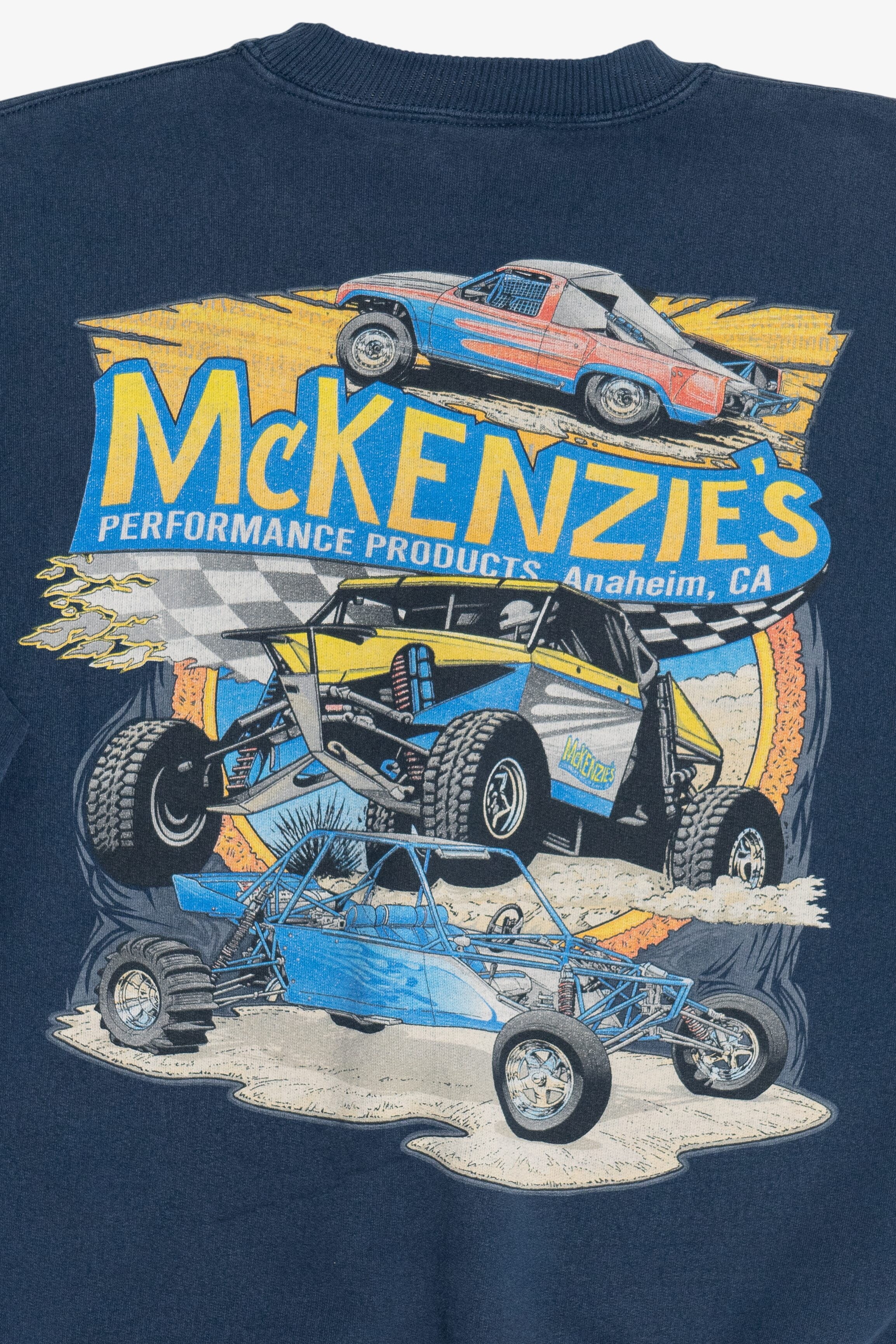 Vintage "McKenzie's Performance Products" Raw Hem Short Sleeve Sweatshirt (1990s)