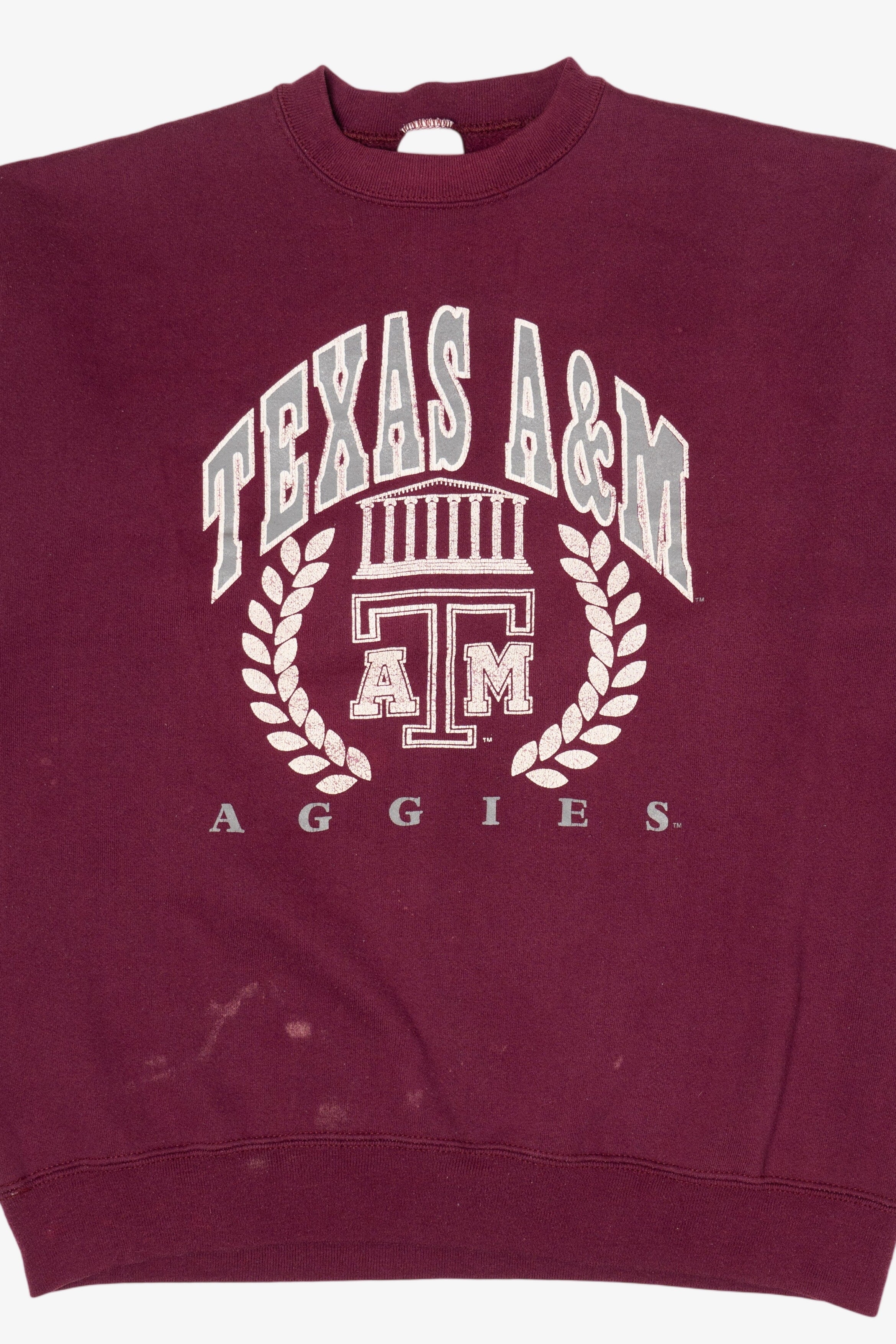 Vintage Burgundy Texas A&M Aggie Tultex Sweatshirt (1990s)