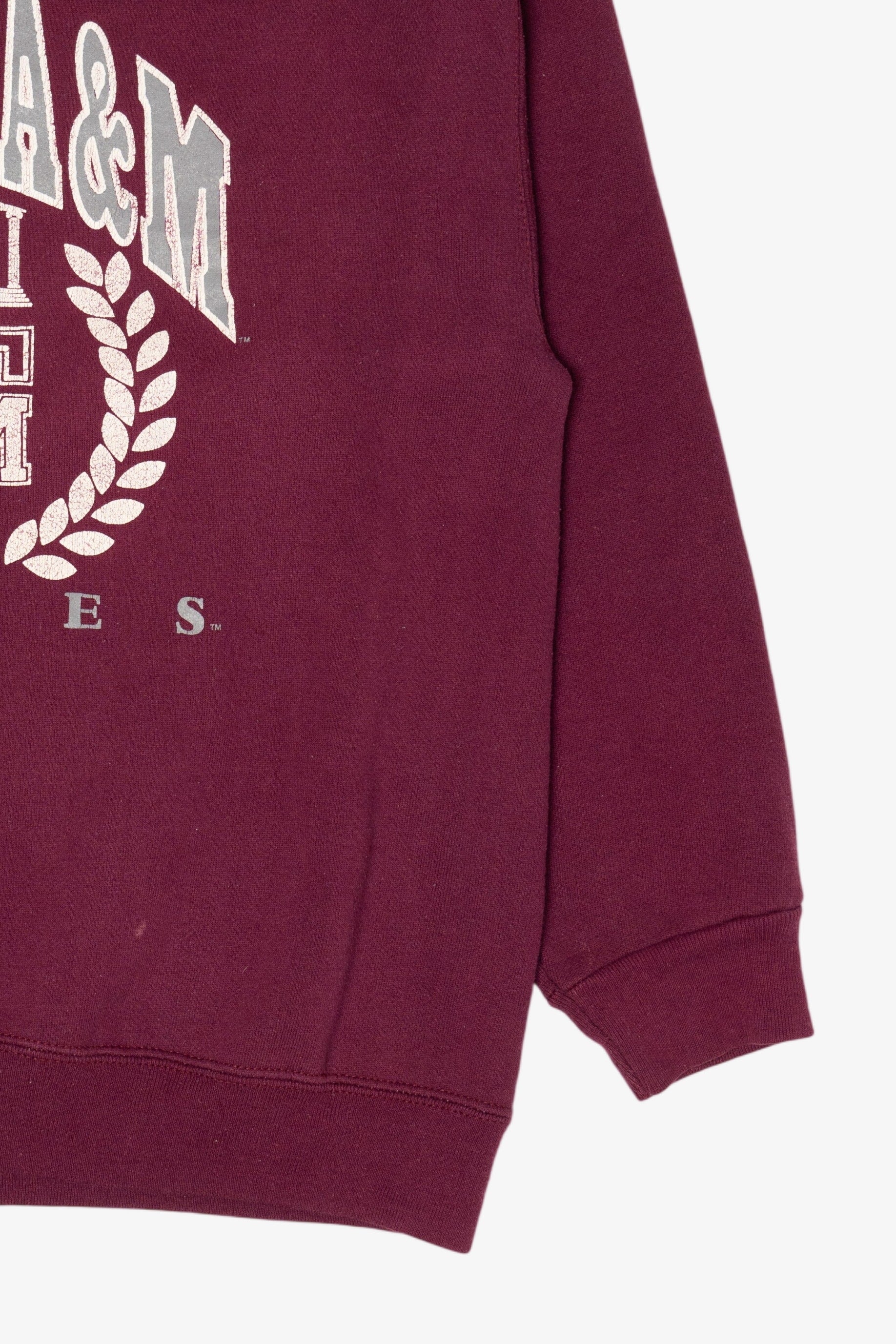 Vintage Burgundy Texas A&M Aggie Tultex Sweatshirt (1990s)