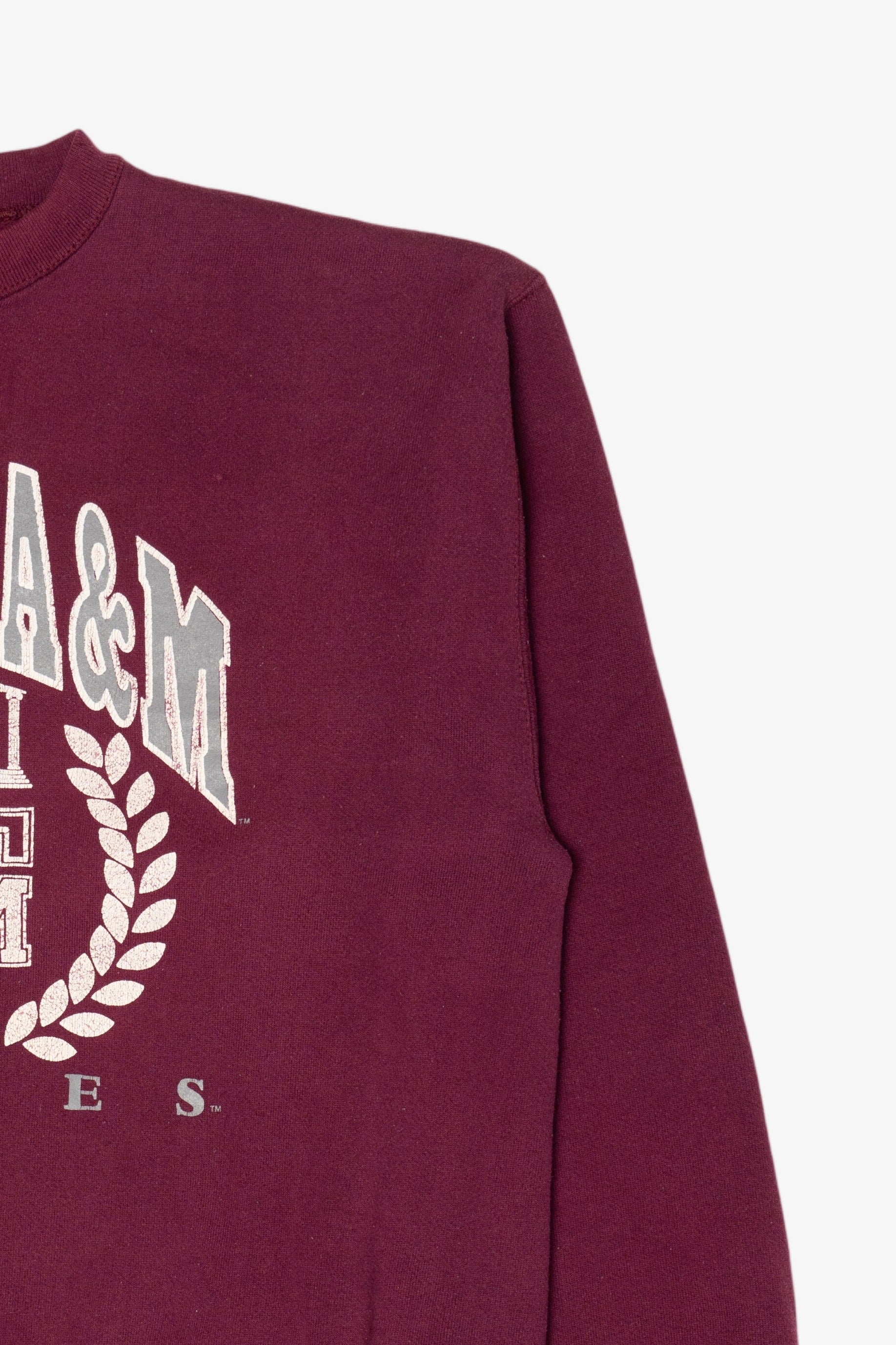 Vintage Burgundy Texas A&M Aggie Tultex Sweatshirt (1990s)