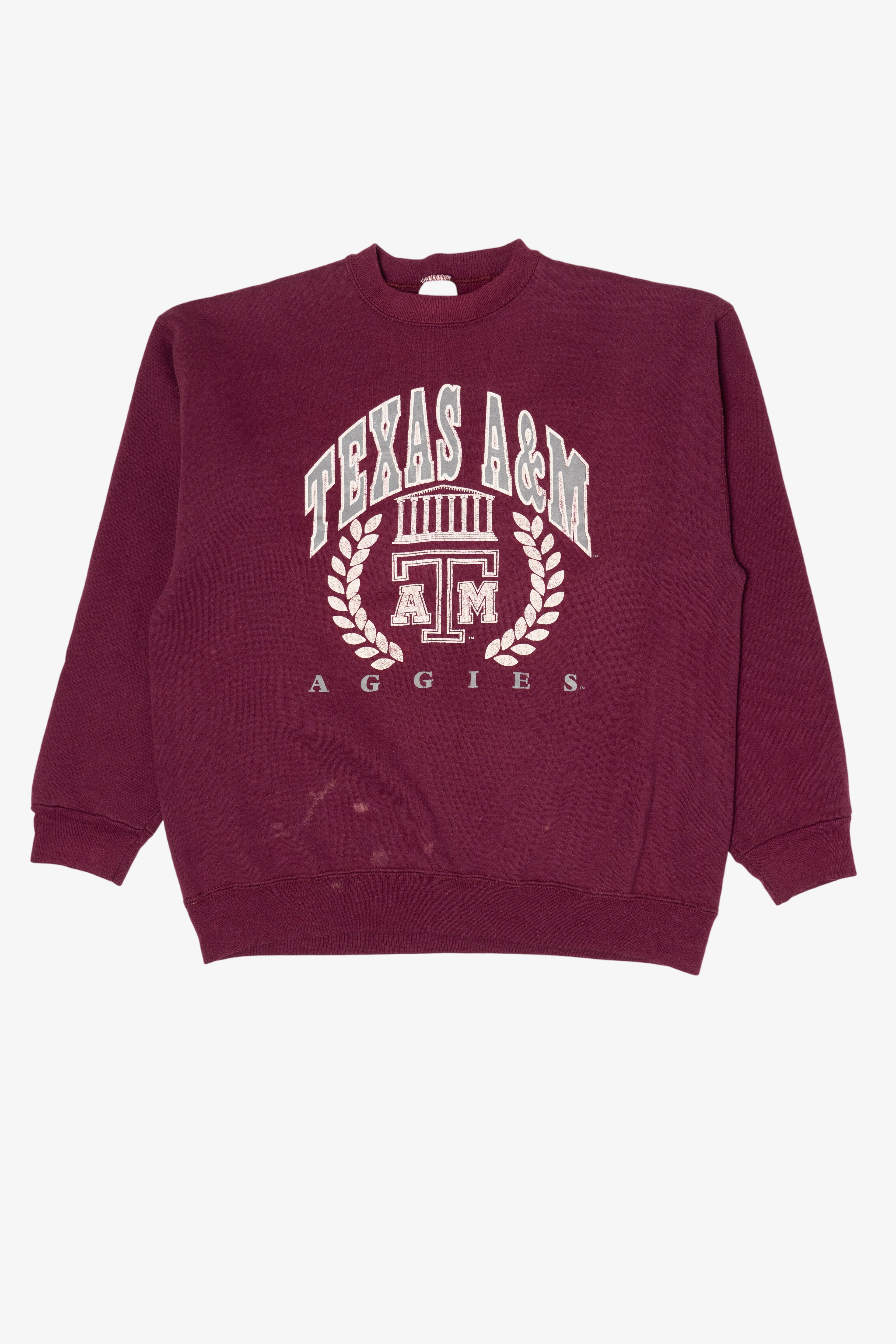 Vintage Burgundy Texas A&M Aggie Tultex Sweatshirt (1990s)