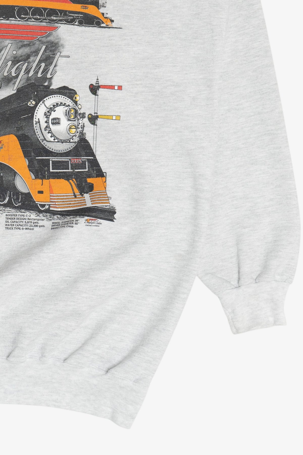 Vintage "Daylight" Locomotive Train Sweatshirt (1990s)