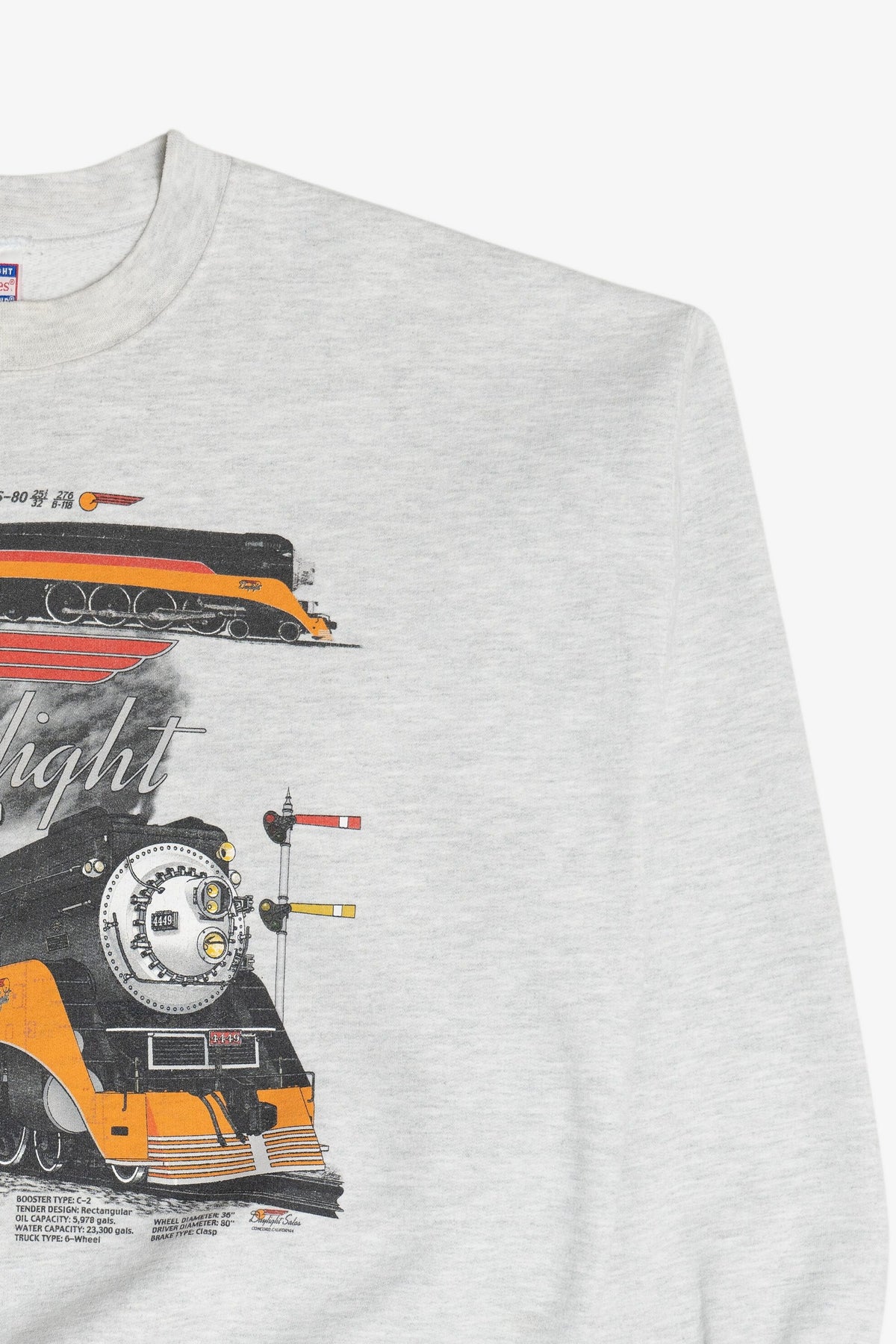 Vintage "Daylight" Locomotive Train Sweatshirt (1990s)