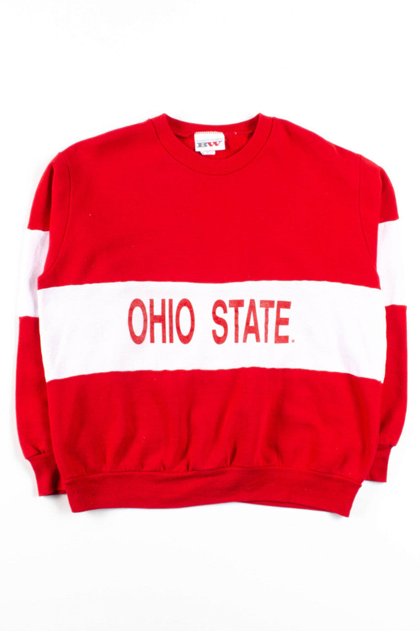 Red & White Ohio State Sweatshirt