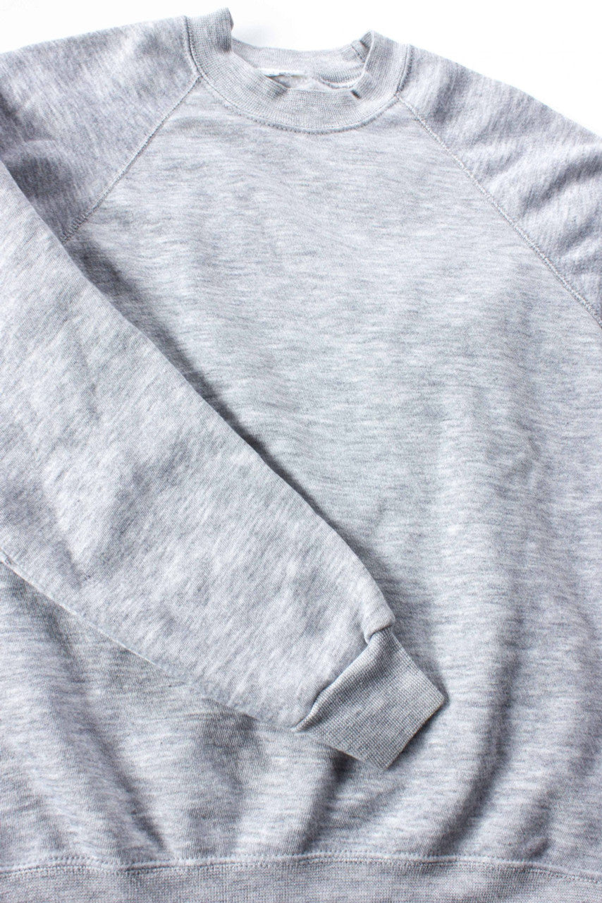 Vintage Heather Grey Raglan Sweatshirt