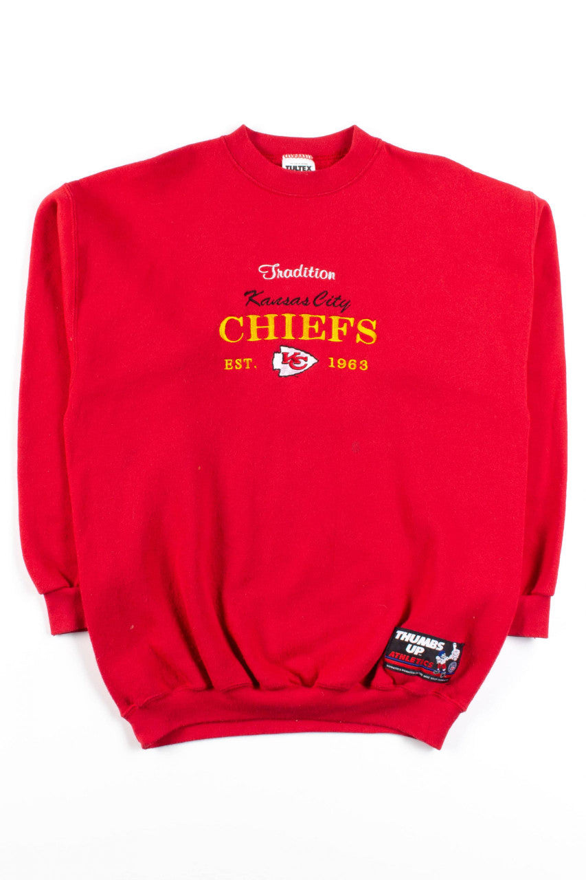 Vintage Kansas City Chiefs Embroidered Sweatshirt