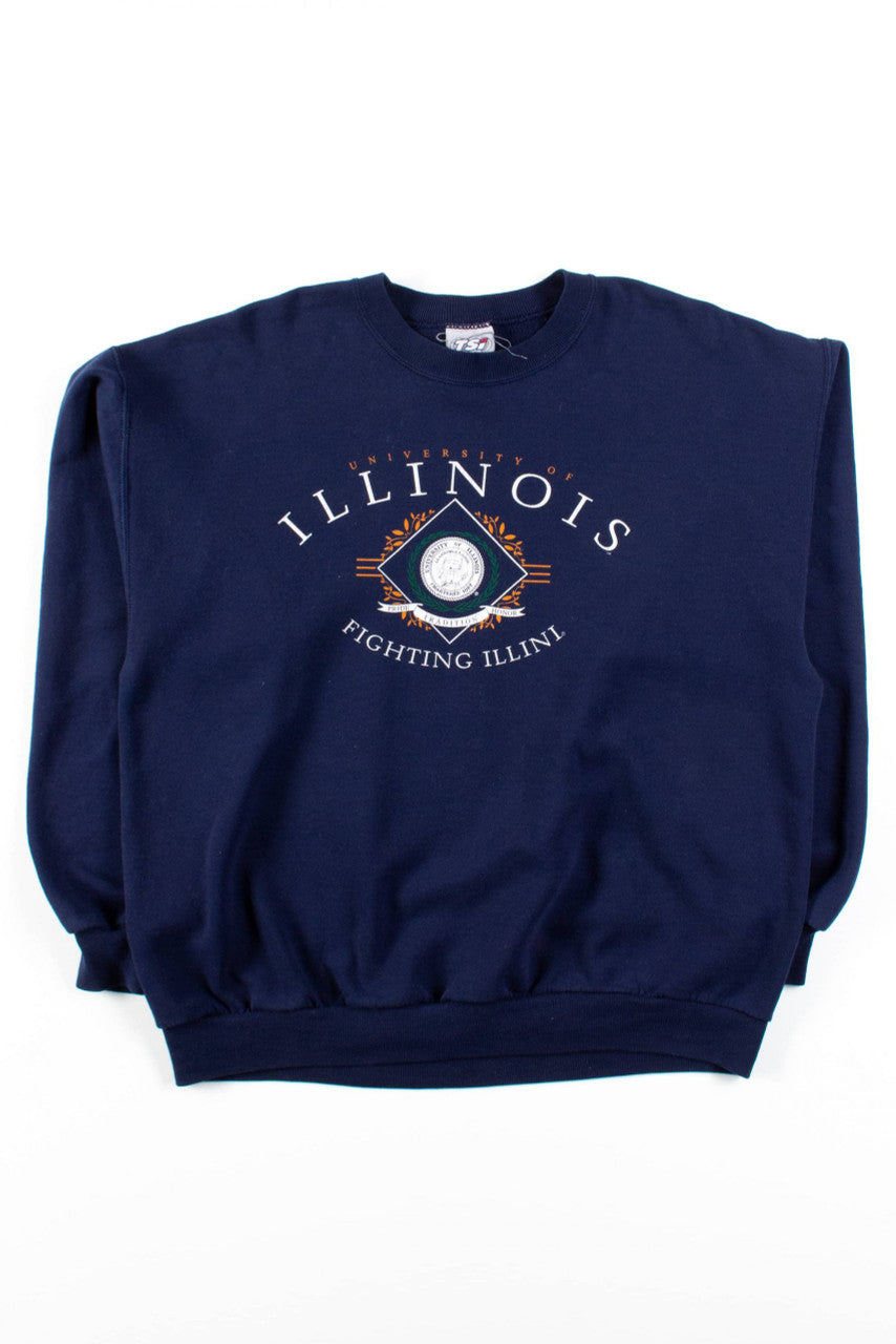 Vintage Illinois Pride Tradition Honor Sweatshirt