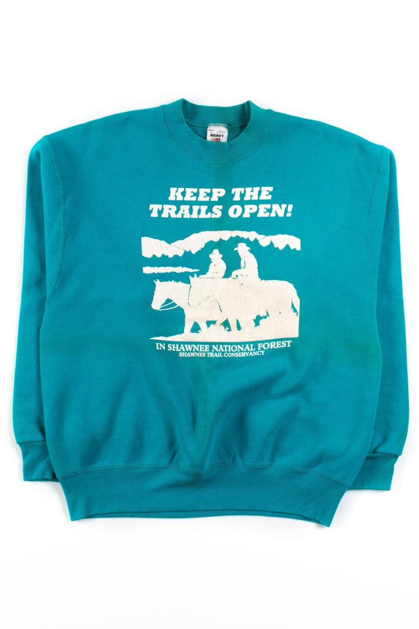Keep The Trails Open! Vintage Sweatshirt