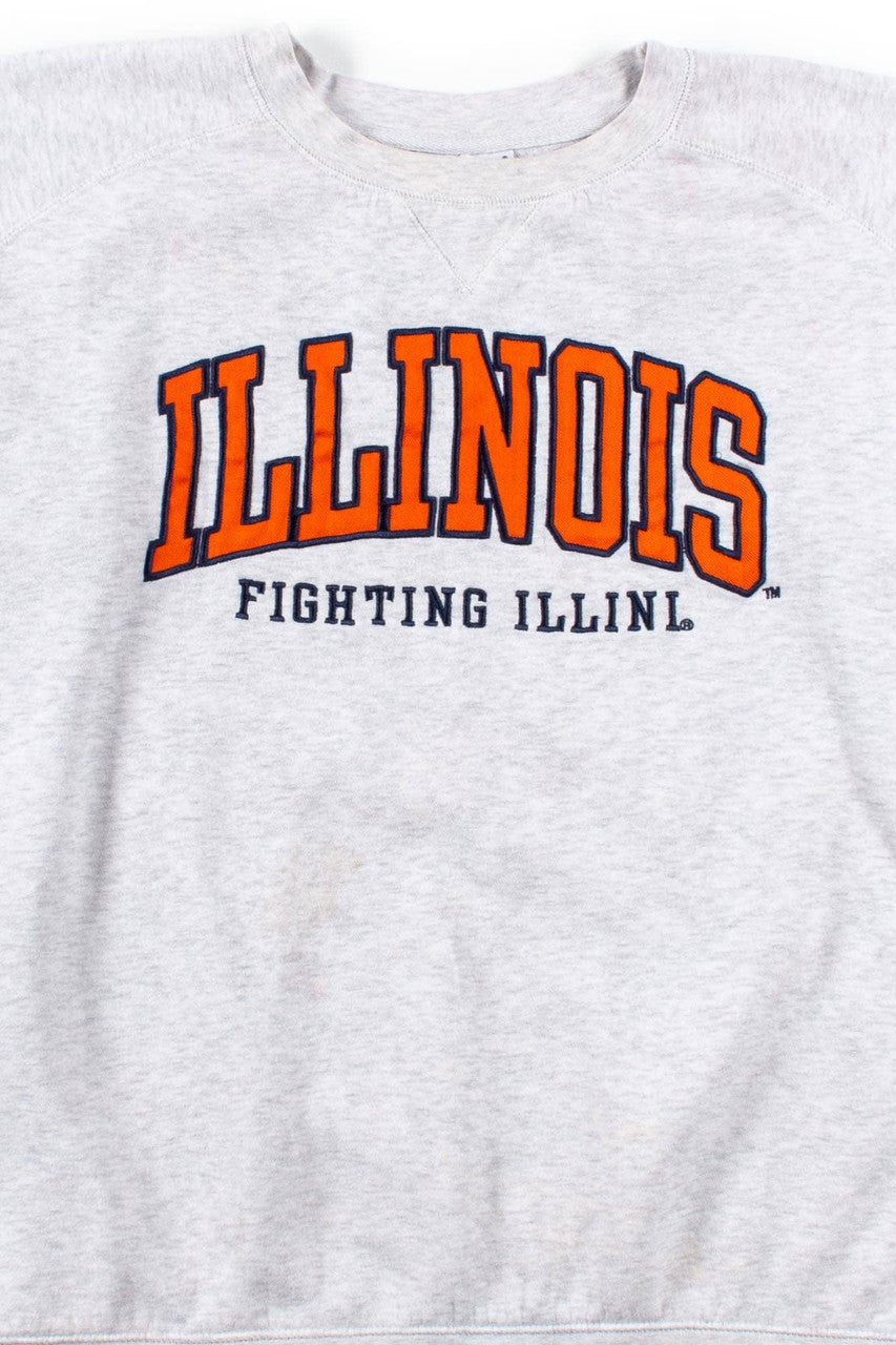 Embroidered Fighting Illini Sweatshirt