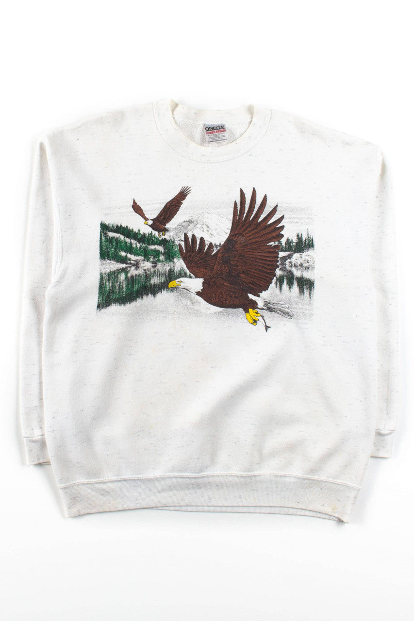 Vintage Fishing Eagles Sweatshirt