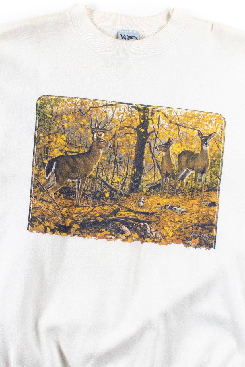 Vintage Deer In The Woods Sweatshirt