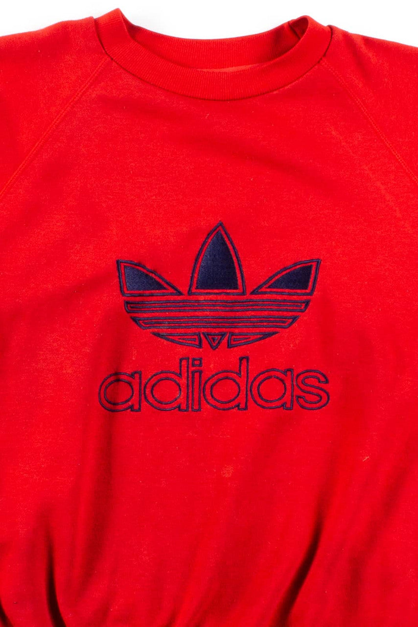 Vintage Red Adidas Sweatshirt