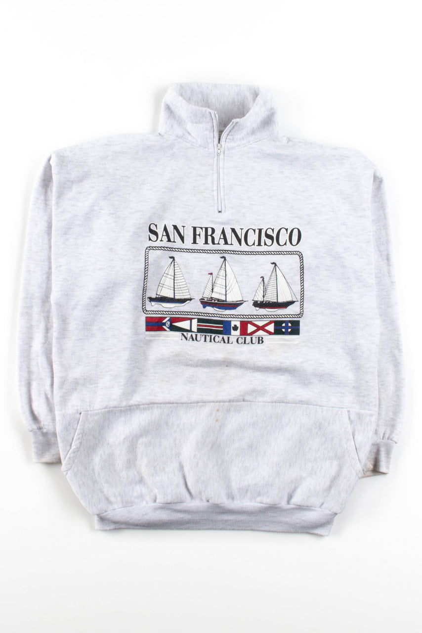 San Francisco Nautical Club Quarter Zip Sweatshirt