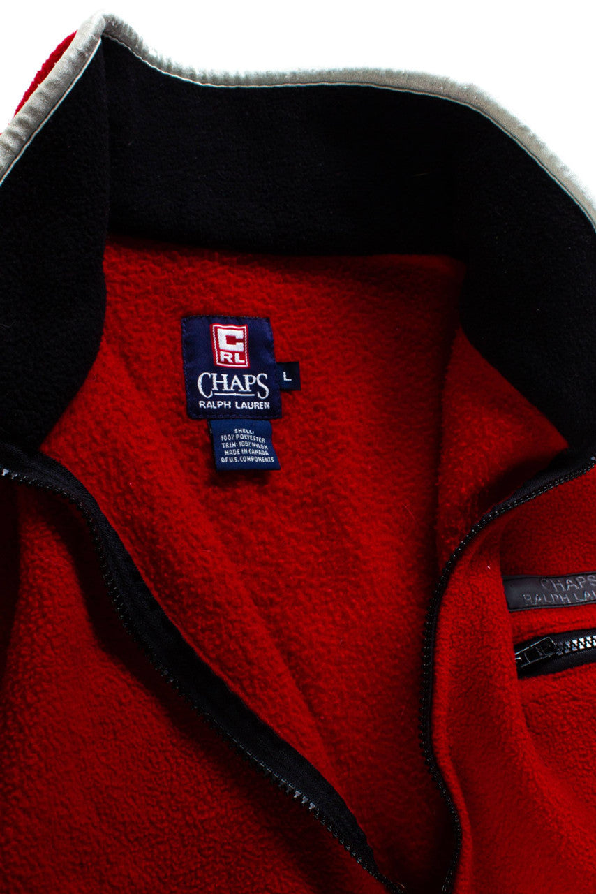 Vintage Chaps Fleece Zip Sweatshirt