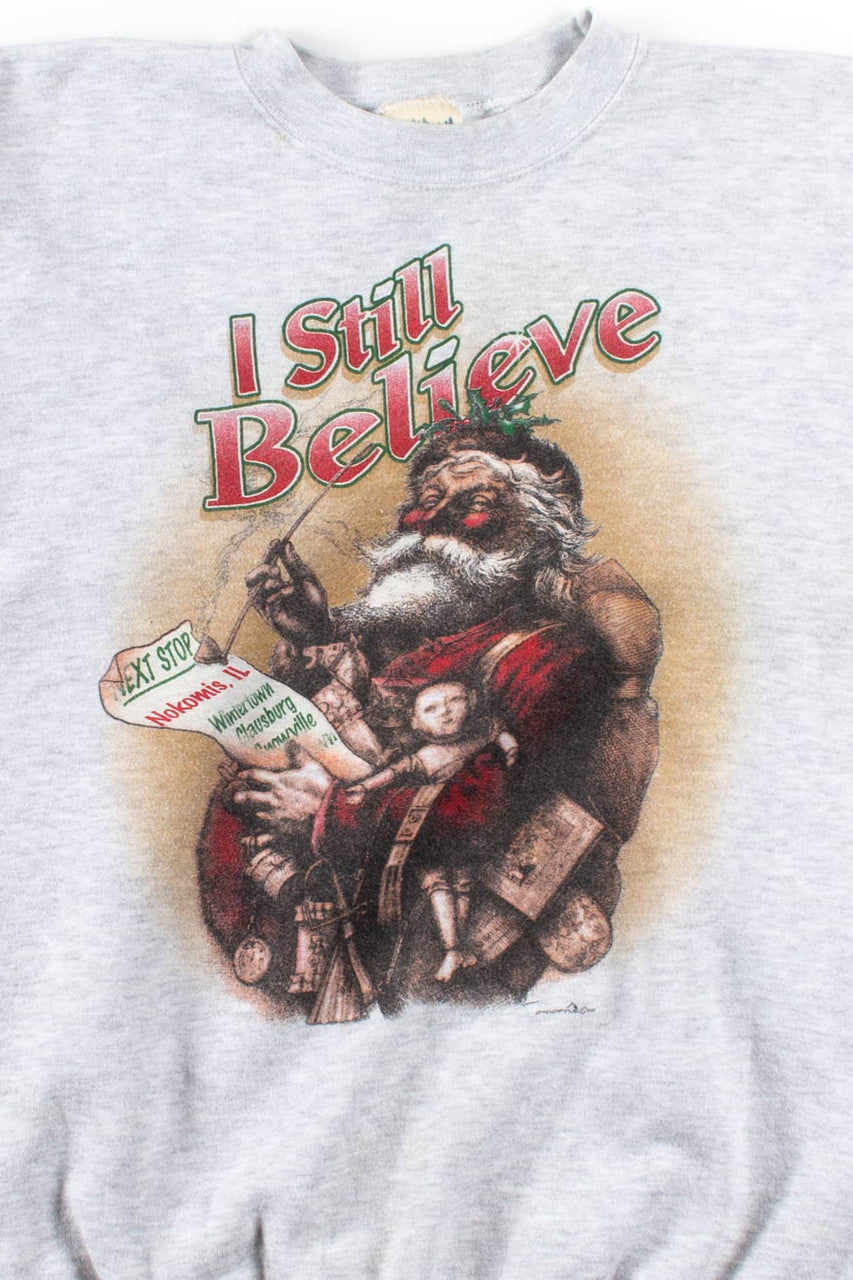 I Still Believe In Santa Vintage Sweatshirt