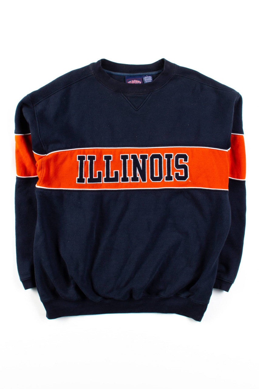 Vintage Illinois Stripe Sweatshirt