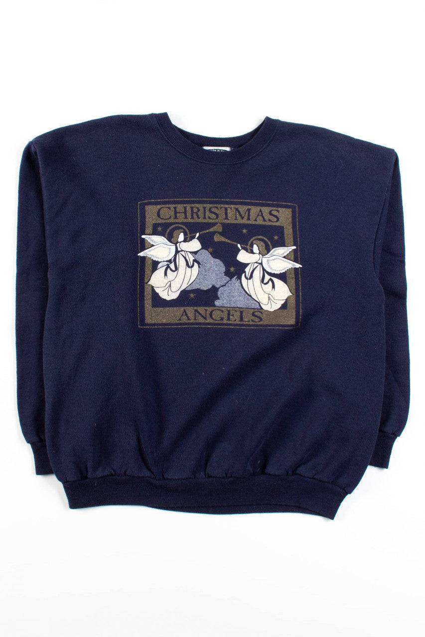 Vintage Christmas Angels Sweatshirt
