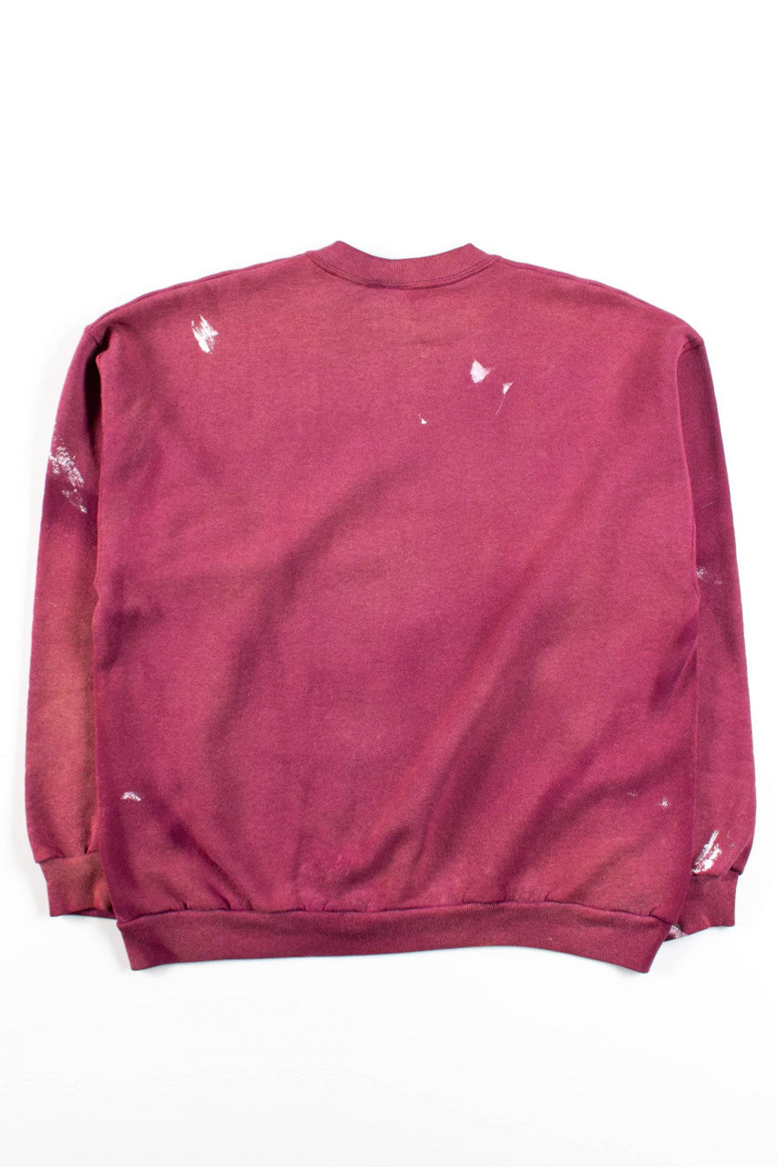 Paint Stained Vintage Wolf Mountain Sweatshirt