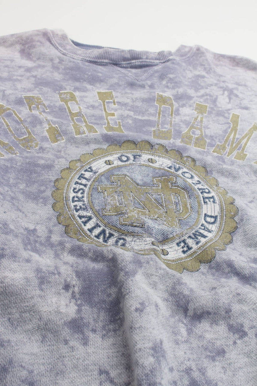 Vintage University of Notre Dame Acid Washed Sweatshirt
