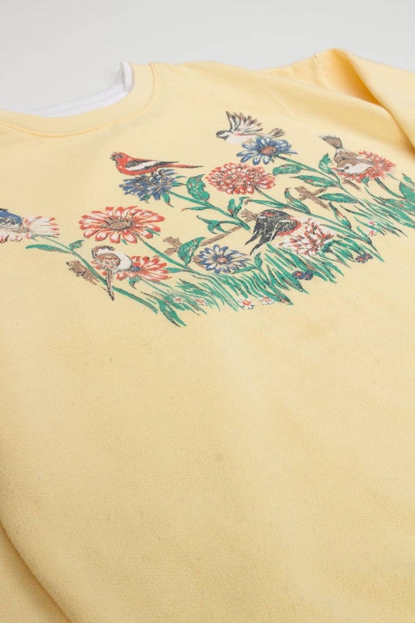 Birds on Flowers Sweatshirt