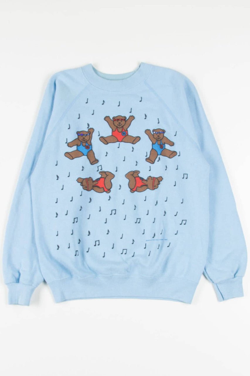 Vintage Exercising Bears Sweatshirt