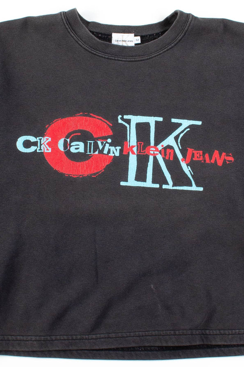 Vintage Cropped Calvin Klein Jeans Sweatshirt