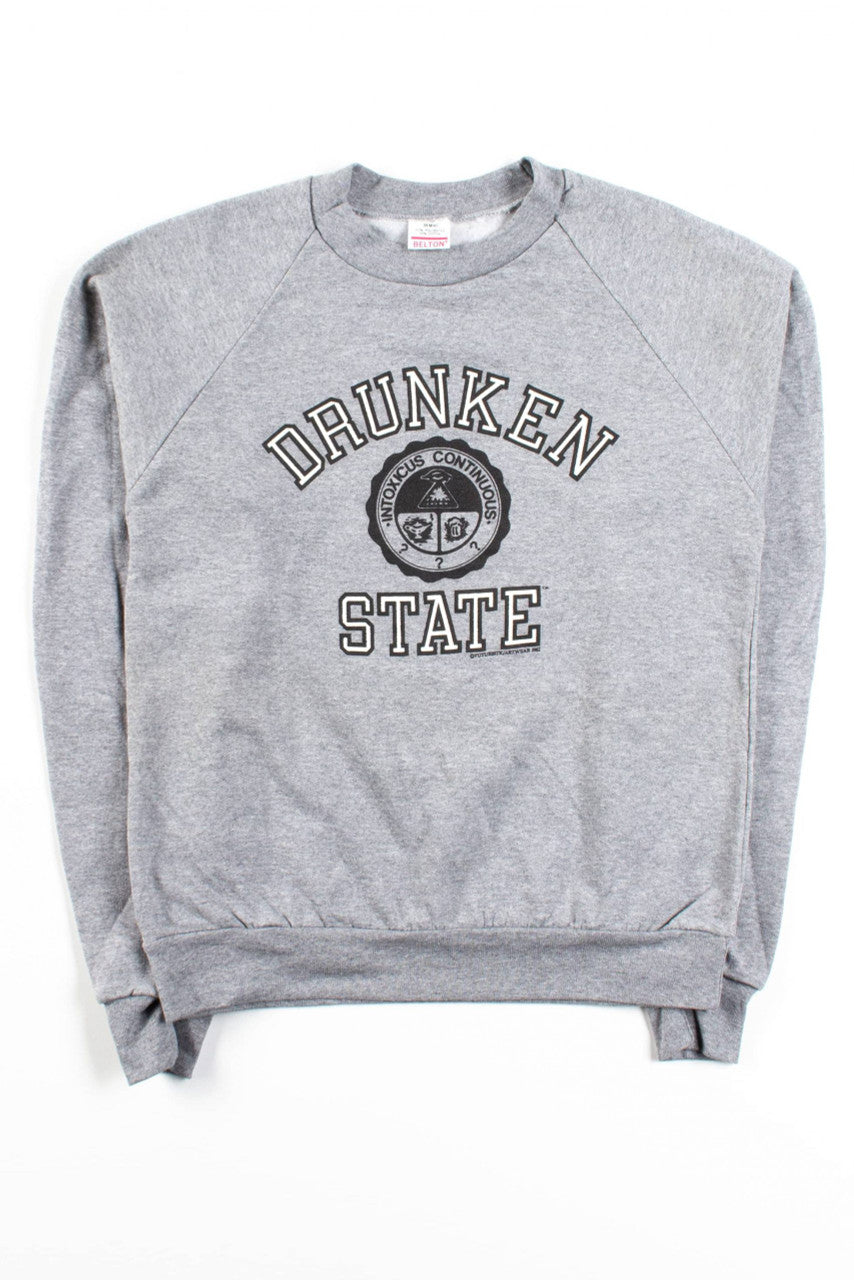 Deadstock Novelty Drunken State Sweatshirt (1982)