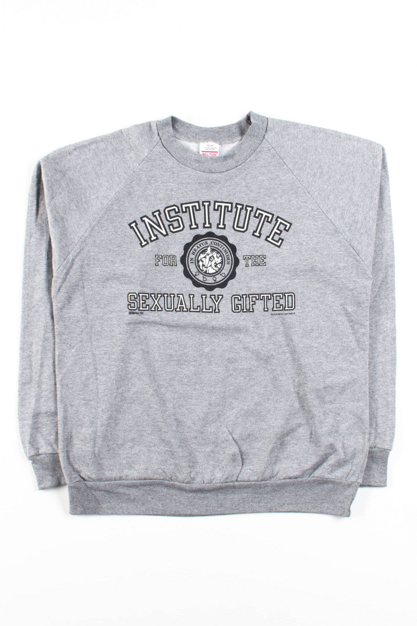 Deadstock Novelty Sexually Gifted College Sweatshirt (1985)
