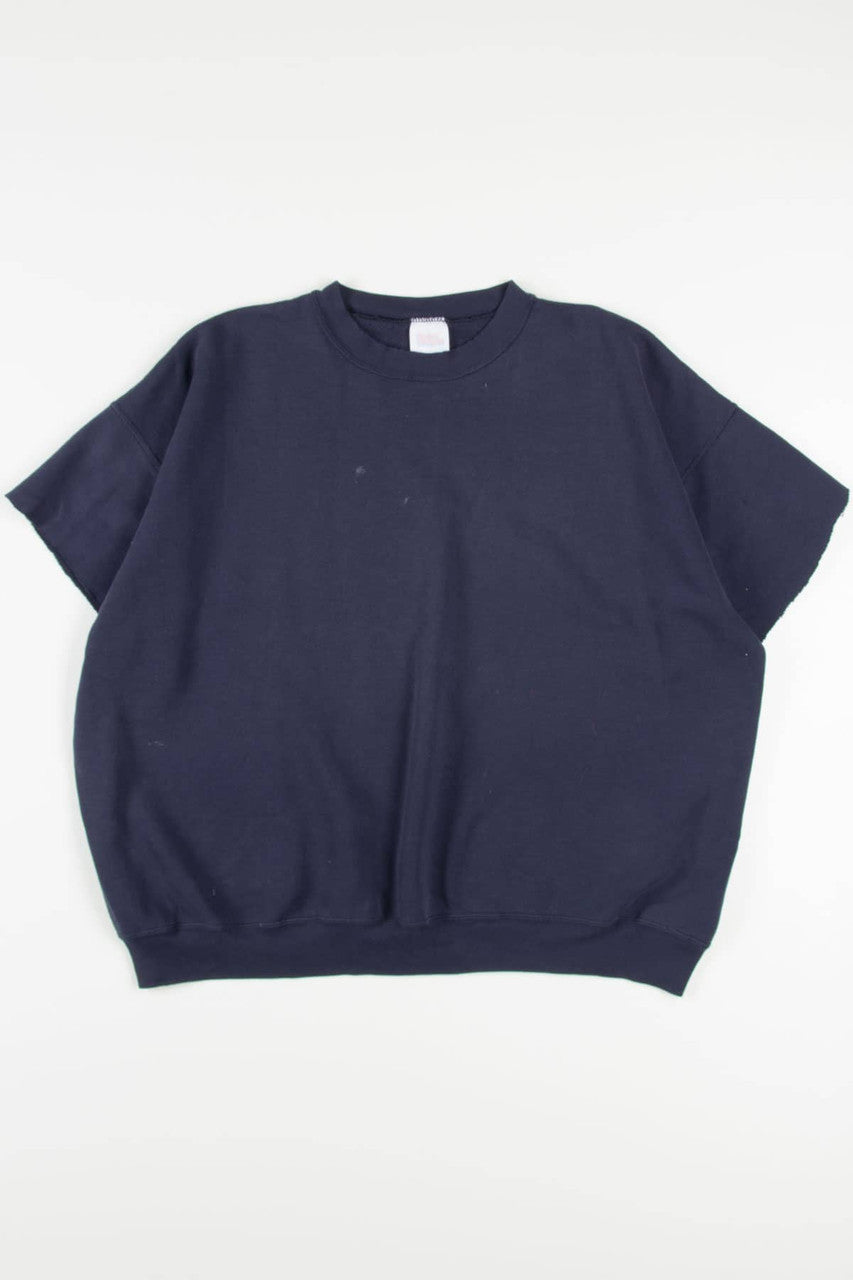 Navy Cut Sleeves Tultex Sweatshirt