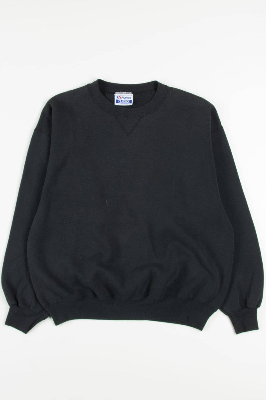 Blank Black Hanes Sweatshirt