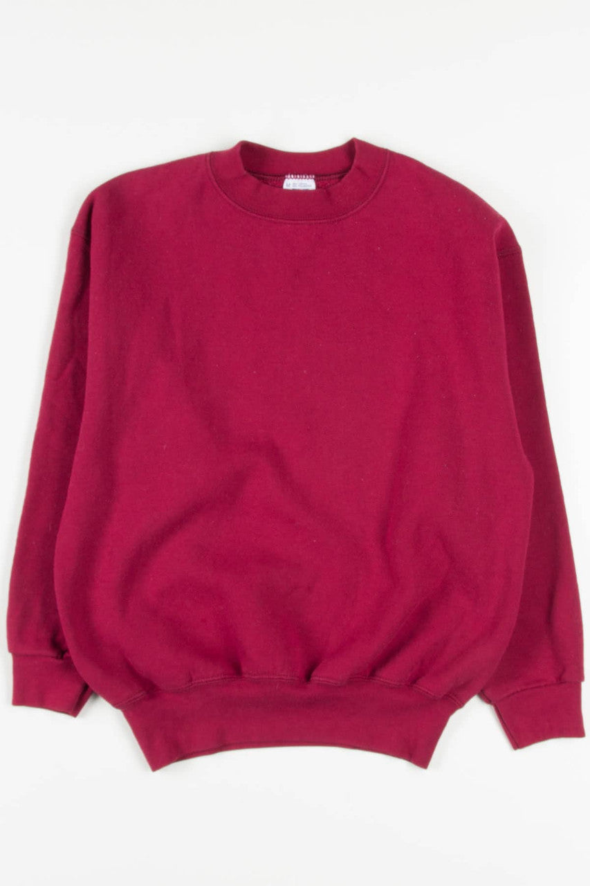 Blank Burgundy Sweatshirt 1