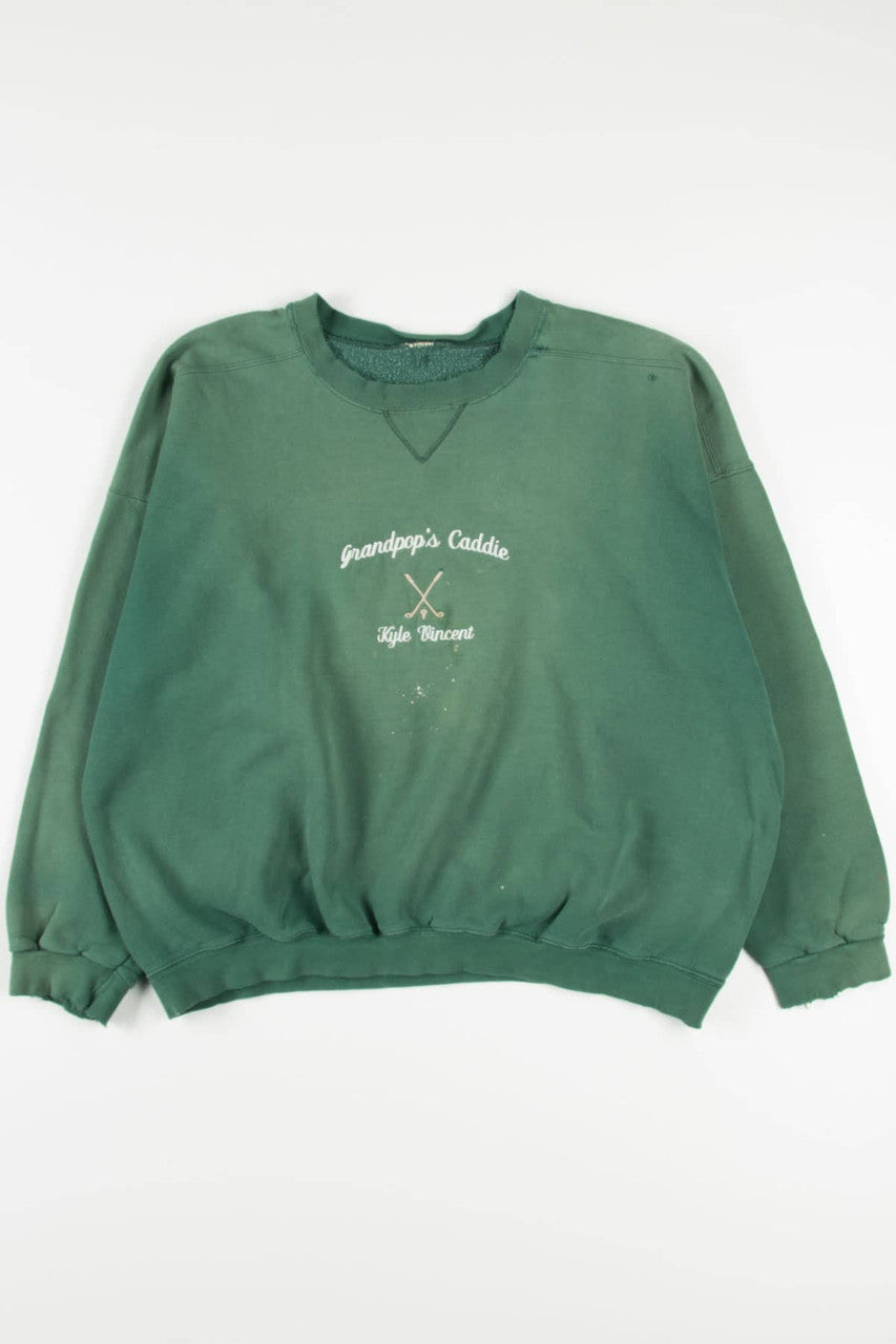 Destroyed Grandpop's Caddie Sweatshirt