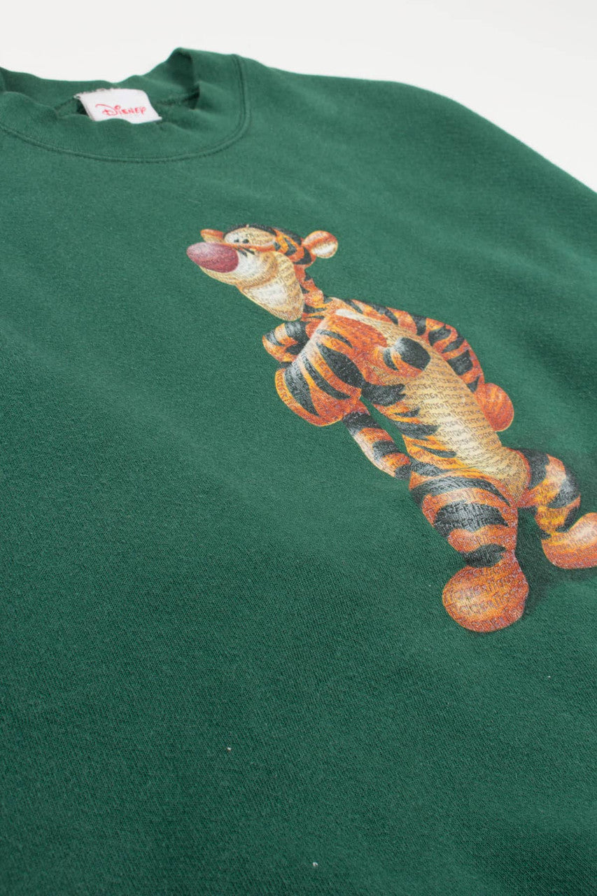 Rubber Printed Tigger Disney Sweatshirt