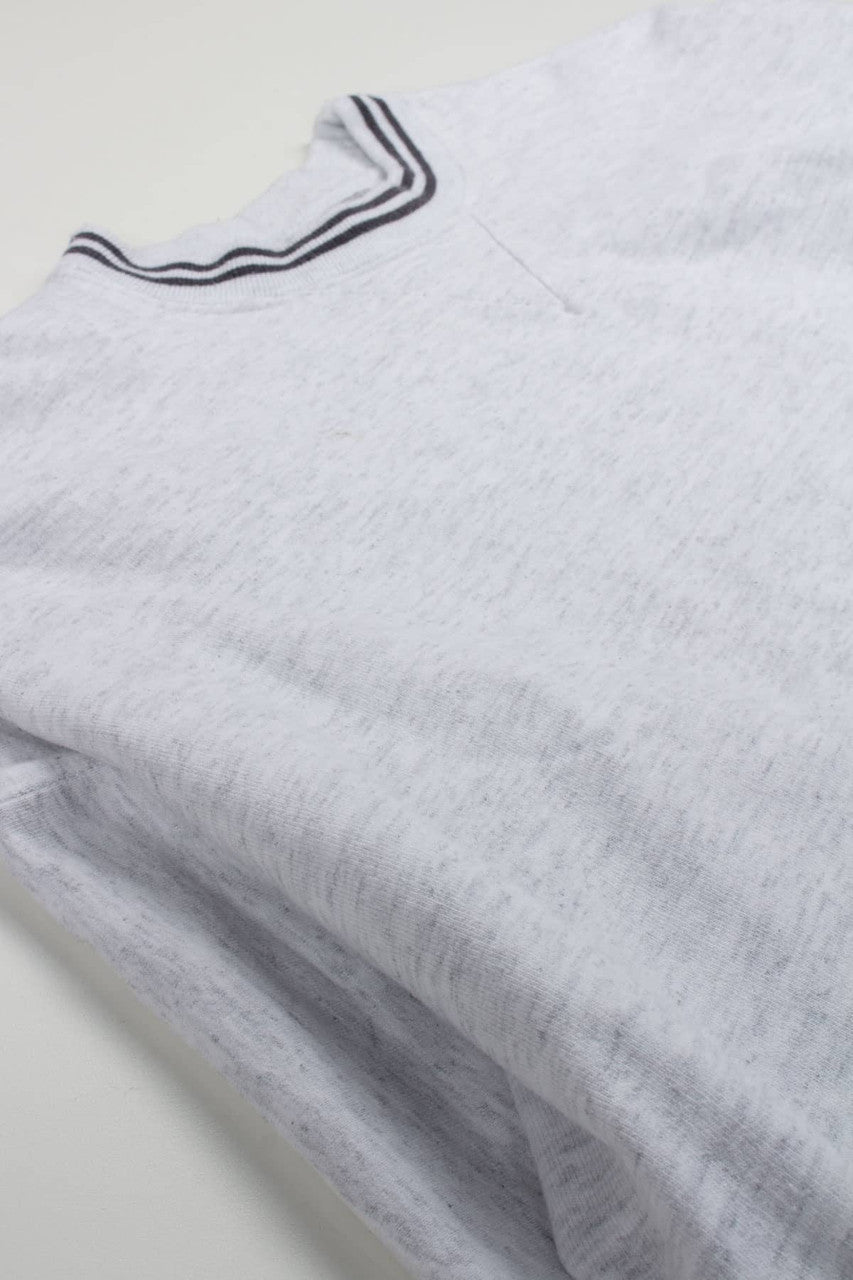 Blank Grey Knit Collar Sweatshirt