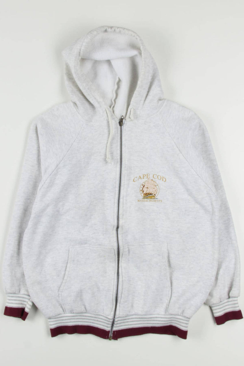Cape Cod Massachusetts Zip Up Hoodie
