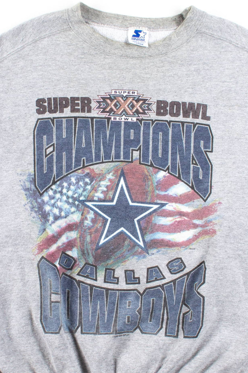 Vintage Cowboys Super Bowl XXX Champions Sweatshirt (1996)