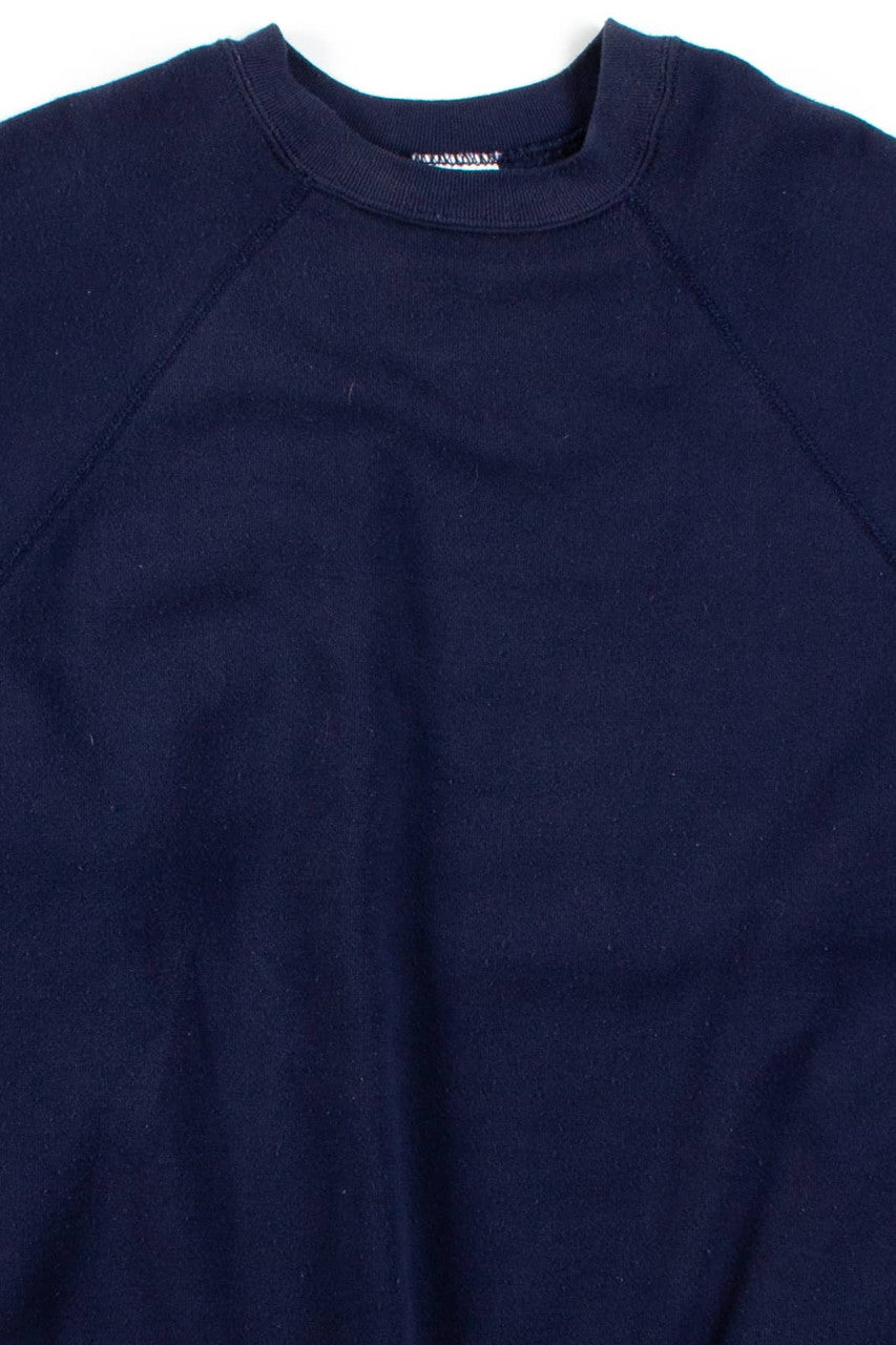 Vintage Plain Navy Sweatshirt 1
