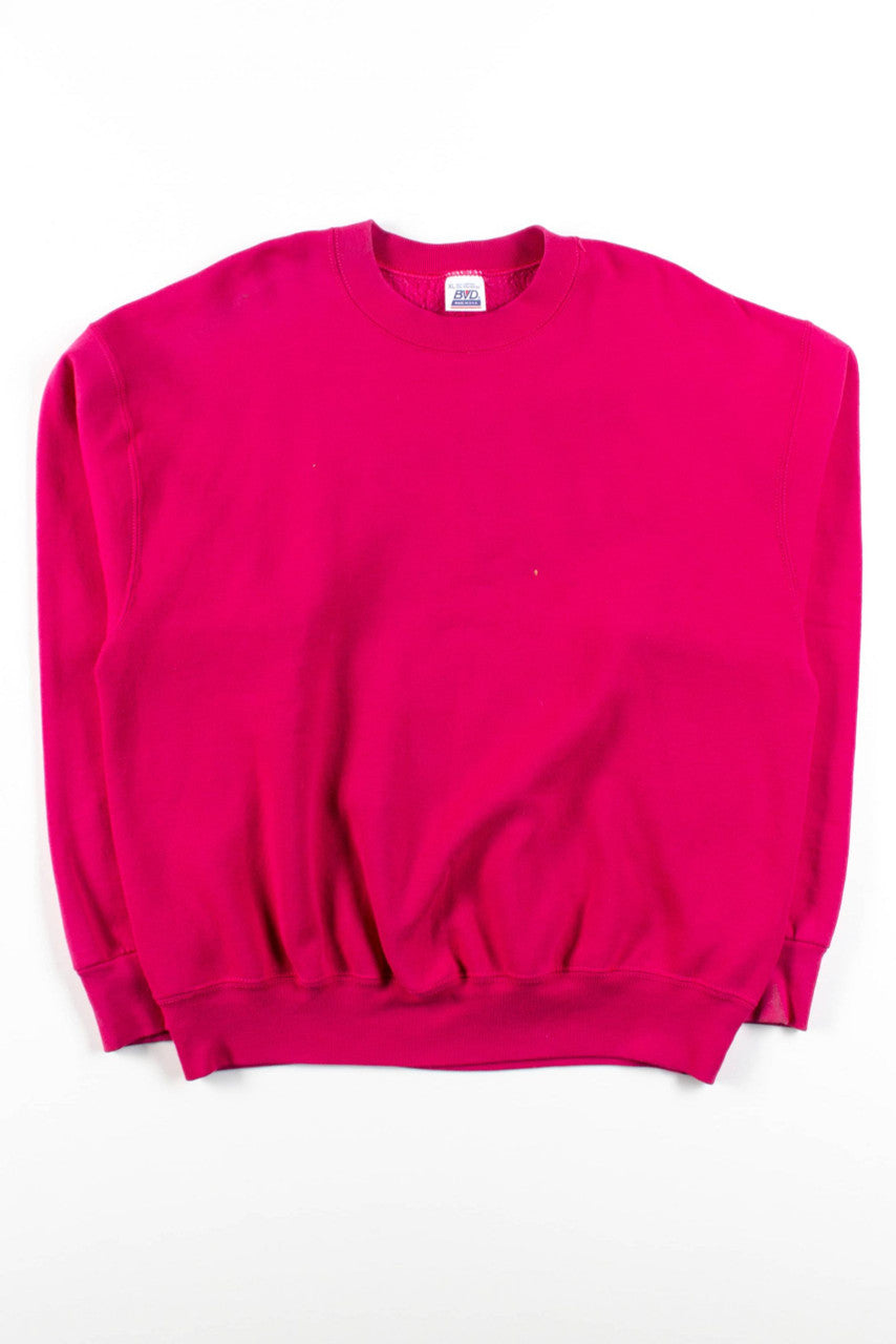 Vintage Plain Magenta Sweatshirt