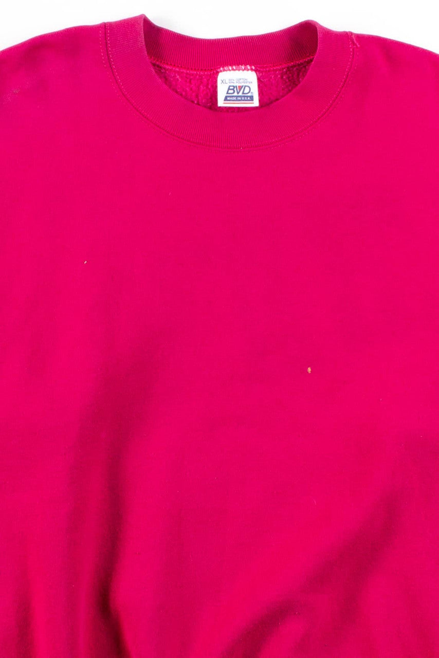 Vintage Plain Magenta Sweatshirt