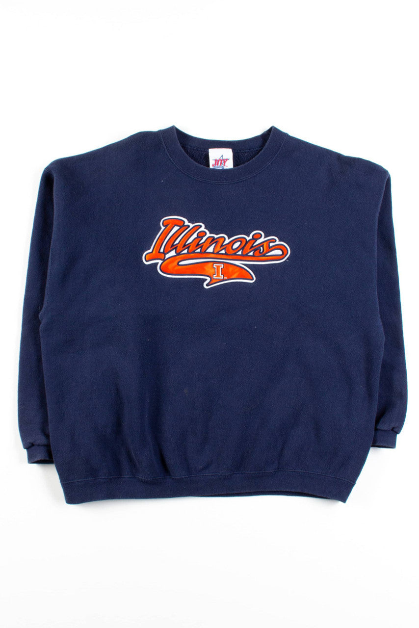 Vintage University Of Illinois Script Sweatshirt