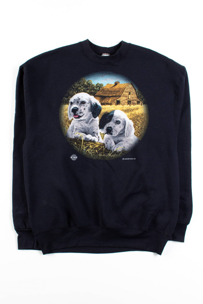 Vintage Budweiser Barn Dogs Sweatshirt (1993)
