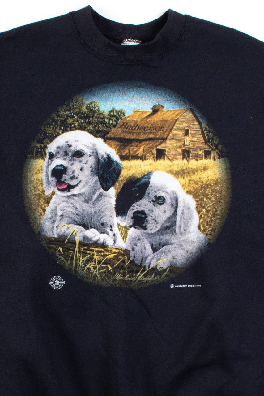 Vintage Budweiser Barn Dogs Sweatshirt (1993)