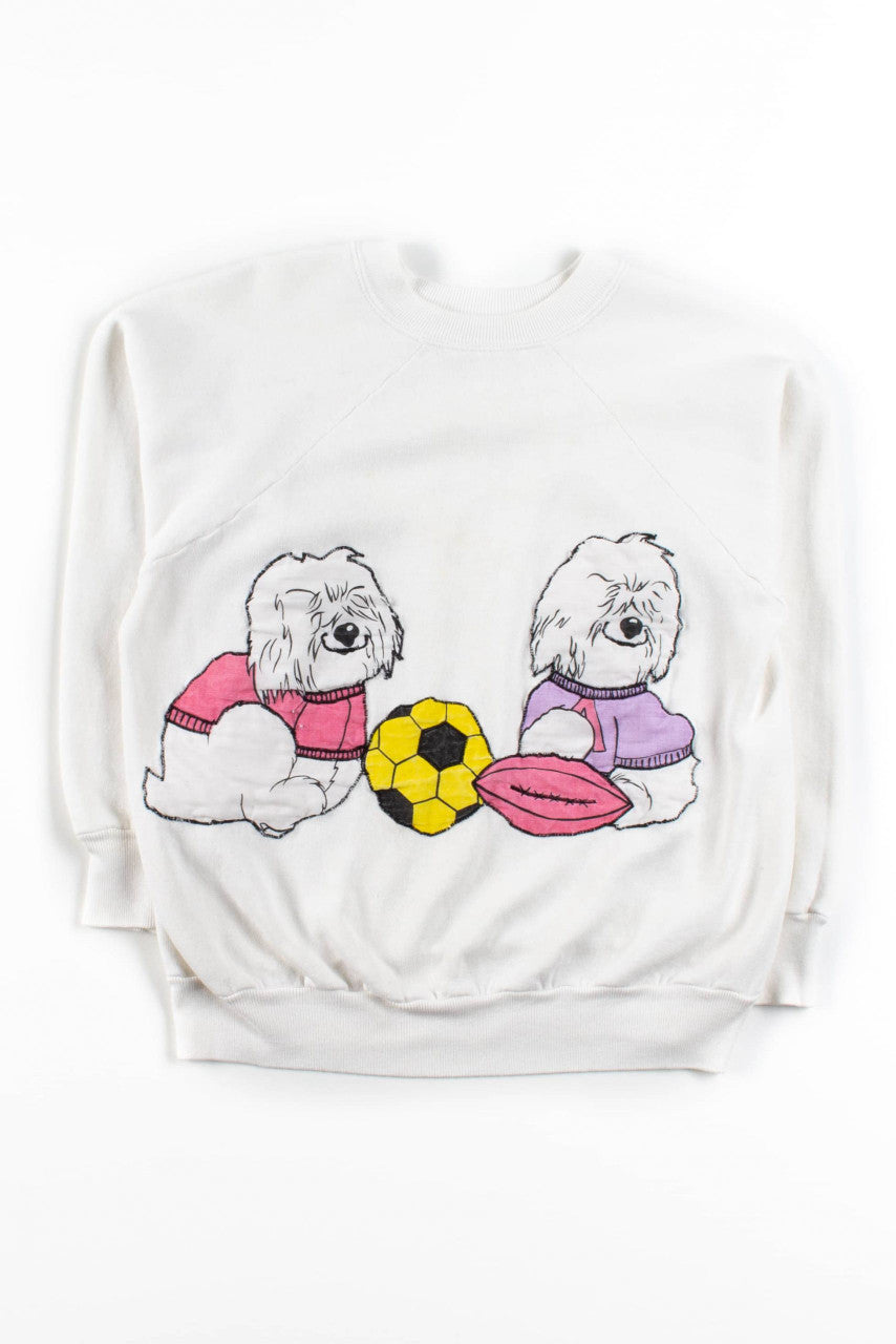 Vintage Labradoodle Football Sweatshirt