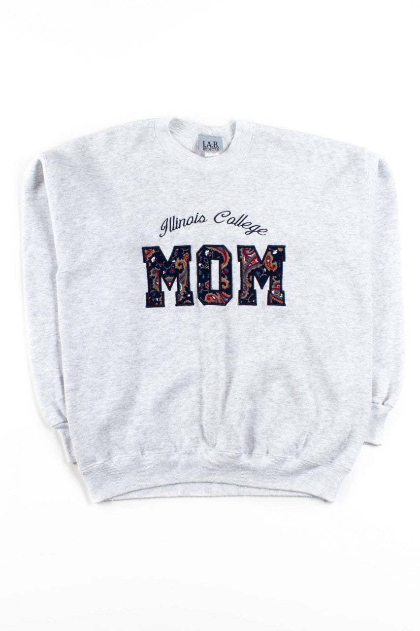 Vintage Illinois College Mom Sweatshirt
