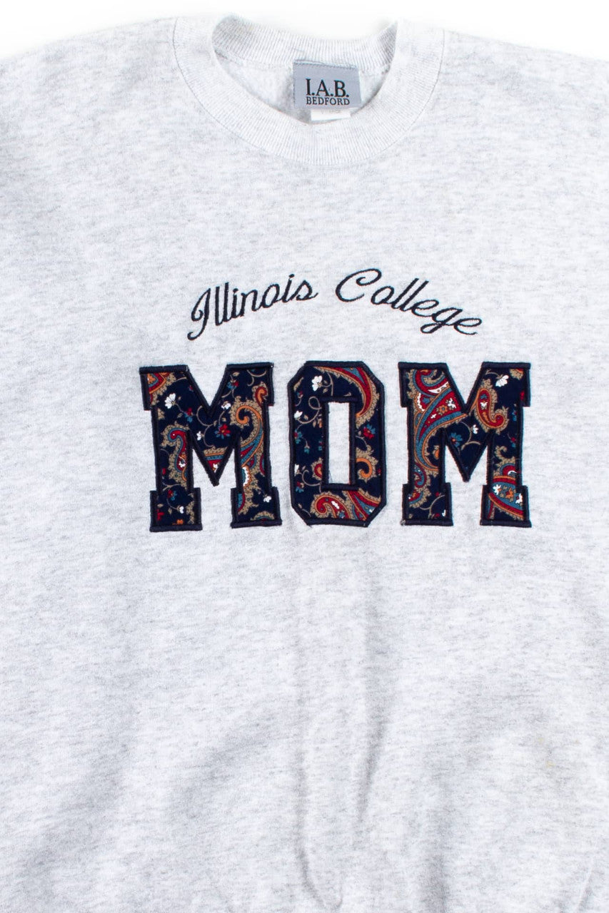 Vintage Illinois College Mom Sweatshirt