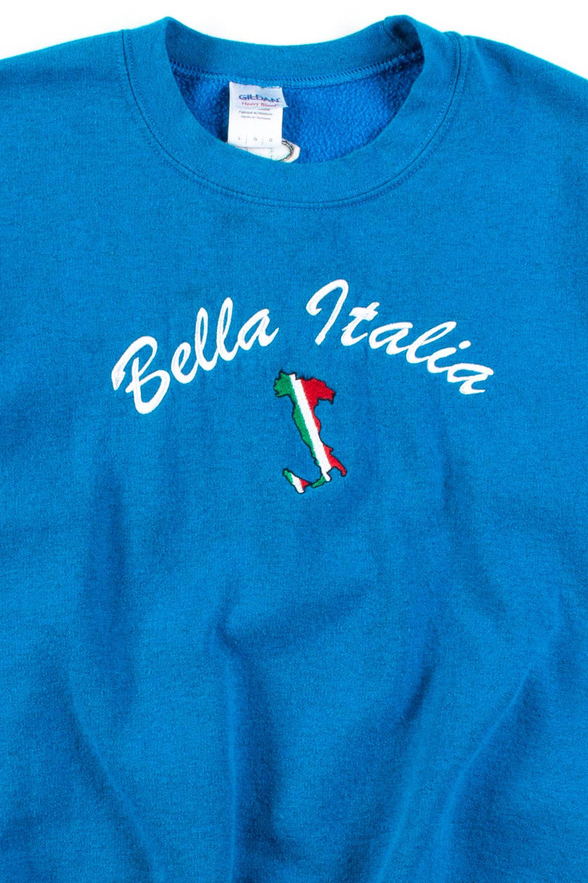 Bella Italia Flag Embroidered Sweatshirt