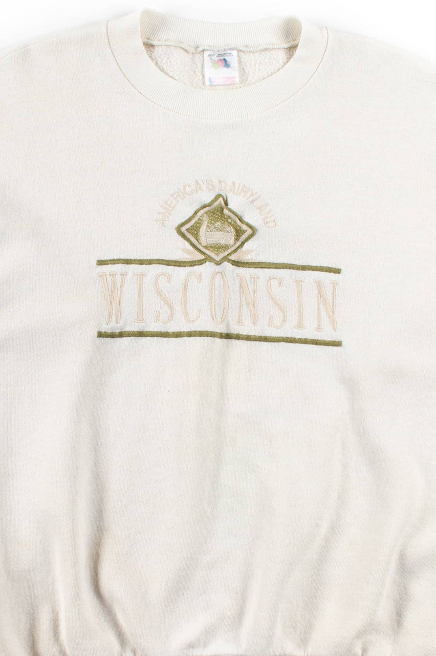 Vintage America's Dairyland Wisconsin Sweatshirt