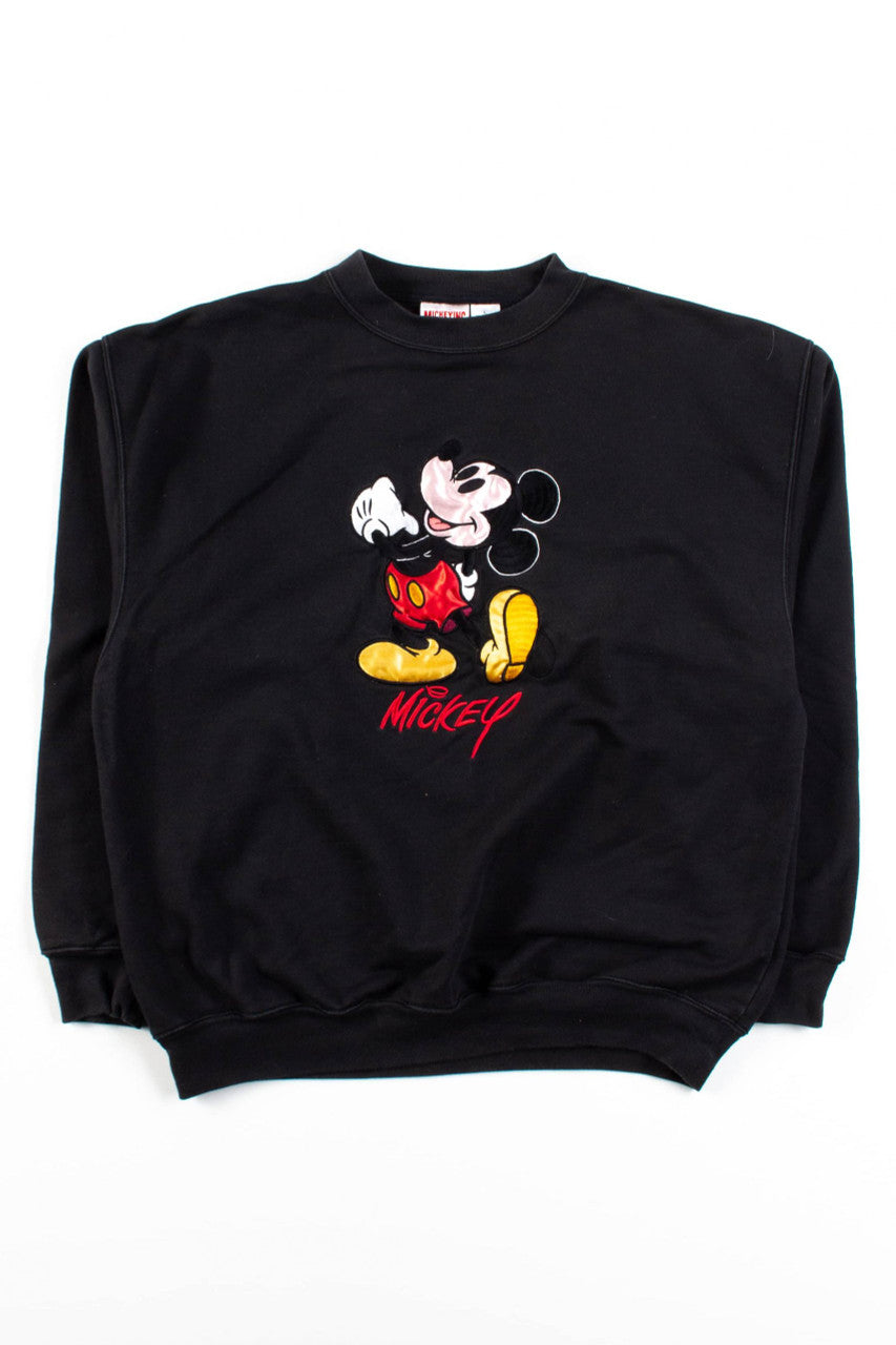 Vintage Embroidered Mickey Mouse Dance Sweatshirt
