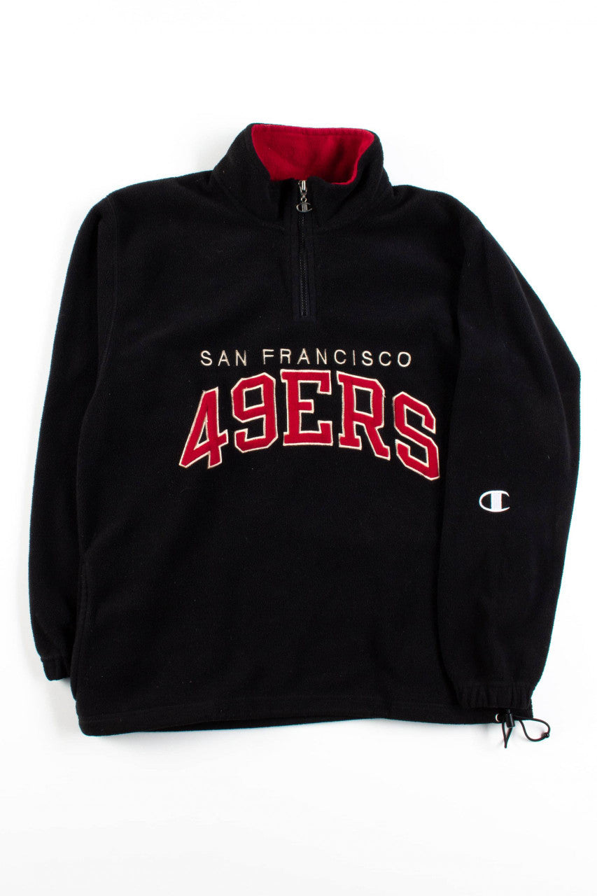 Vintage 49ers Fleece Quarter Zip Sweatshirt