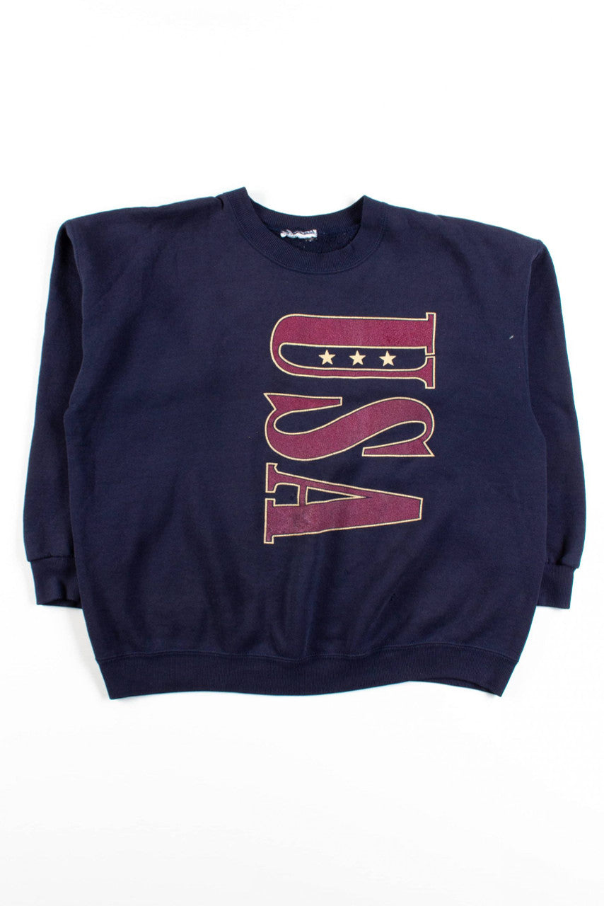 Vintage Large Letter USA Sweatshirt